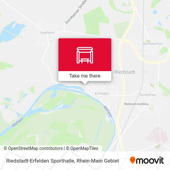 Riedstadt-Erfelden Sporthalle map