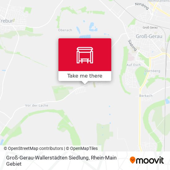 Groß-Gerau-Wallerstädten Siedlung map