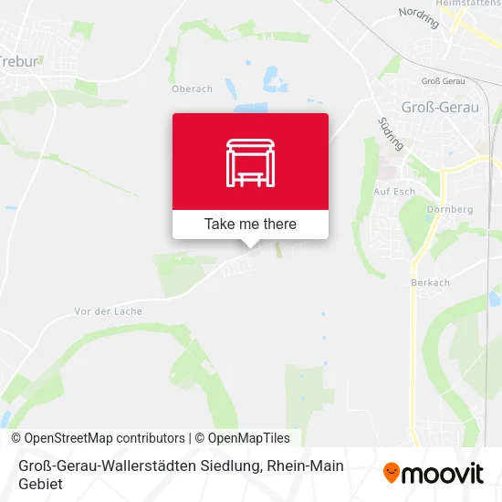 Карта Groß-Gerau-Wallerstädten Siedlung