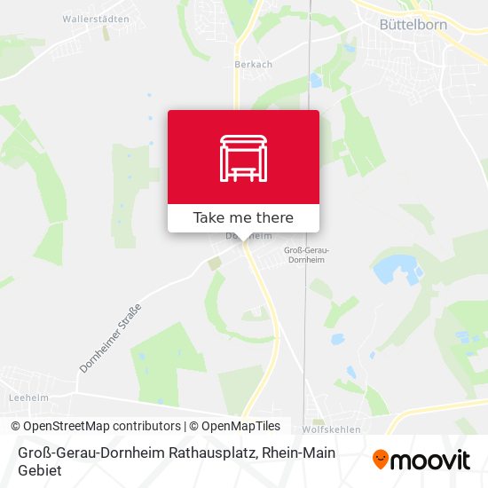 Groß-Gerau-Dornheim Rathausplatz map