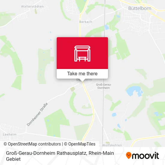Карта Groß-Gerau-Dornheim Rathausplatz