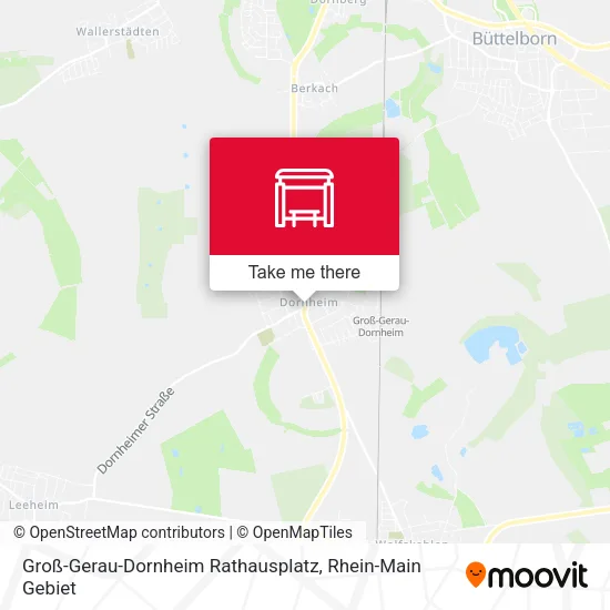 Карта Groß-Gerau-Dornheim Rathausplatz