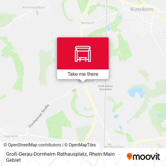 Карта Groß-Gerau-Dornheim Rathausplatz
