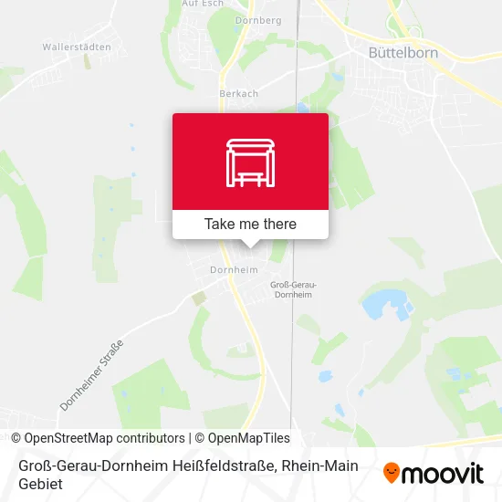 Карта Groß-Gerau-Dornheim Heißfeldstraße