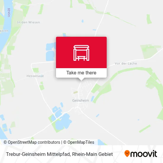 Карта Trebur-Geinsheim Mittelpfad