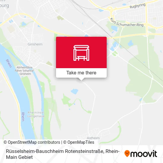 Карта Rüsselsheim-Bauschheim Rotensteinstraße