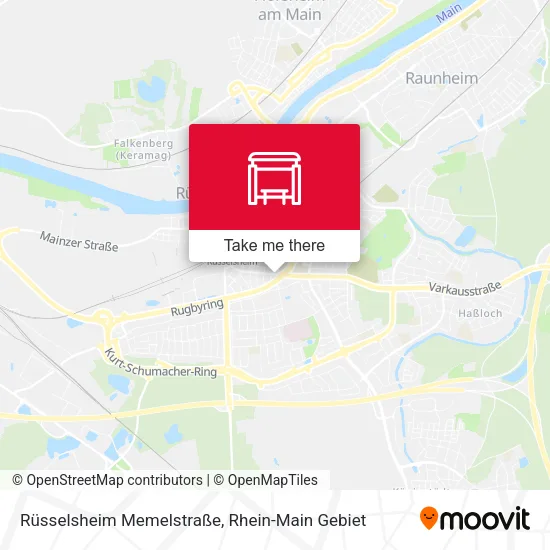 Карта Rüsselsheim Memelstraße
