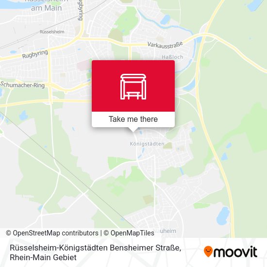 Rüsselsheim-Königstädten Bensheimer Straße map