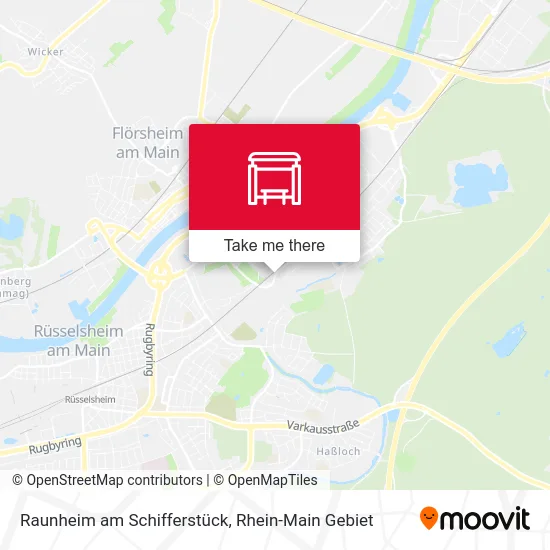 Raunheim am Schifferstück map