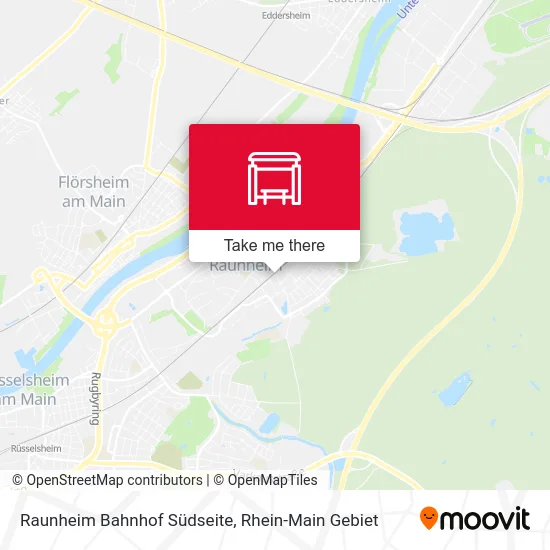 Raunheim Bahnhof Südseite map