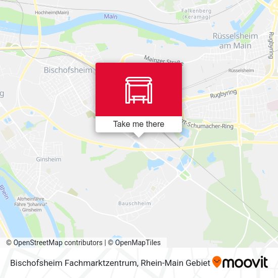 Карта Bischofsheim Fachmarktzentrum