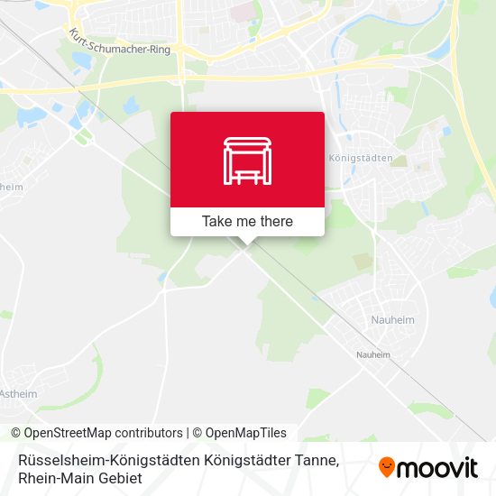 Rüsselsheim-Königstädten Königstädter Tanne map