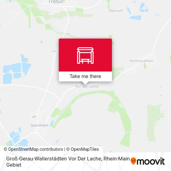 Карта Groß-Gerau-Wallerstädten Vor Der Lache