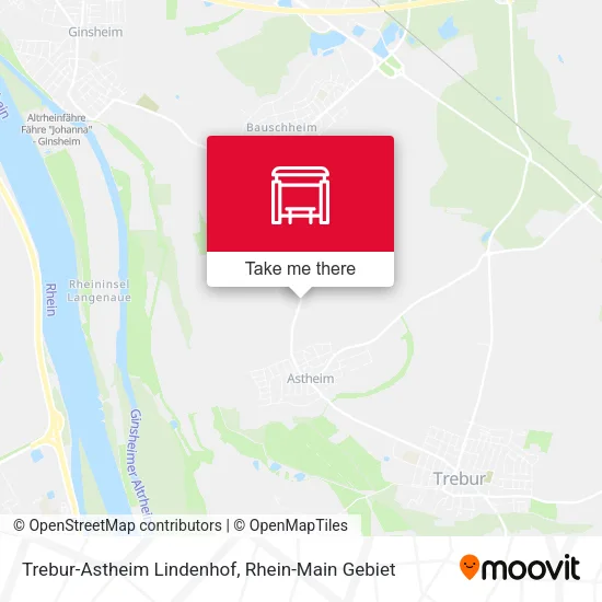 Карта Trebur-Astheim Lindenhof