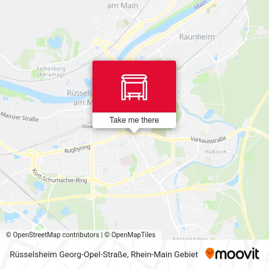 Карта Rüsselsheim Georg-Opel-Straße