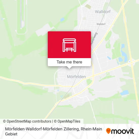 Карта Mörfelden-Walldorf-Mörfelden Zillering