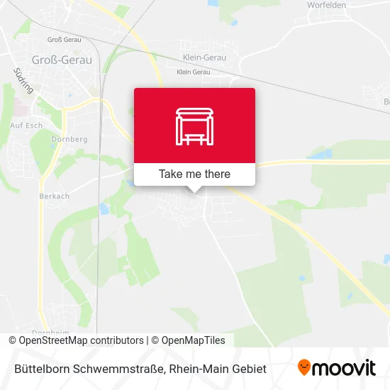 Карта Büttelborn Schwemmstraße