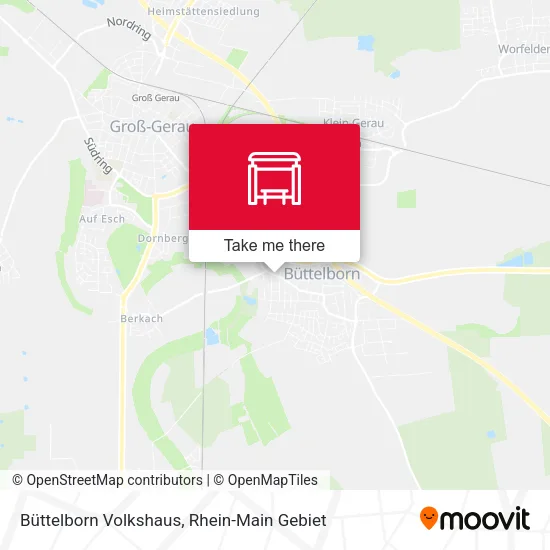 Карта Büttelborn Volkshaus