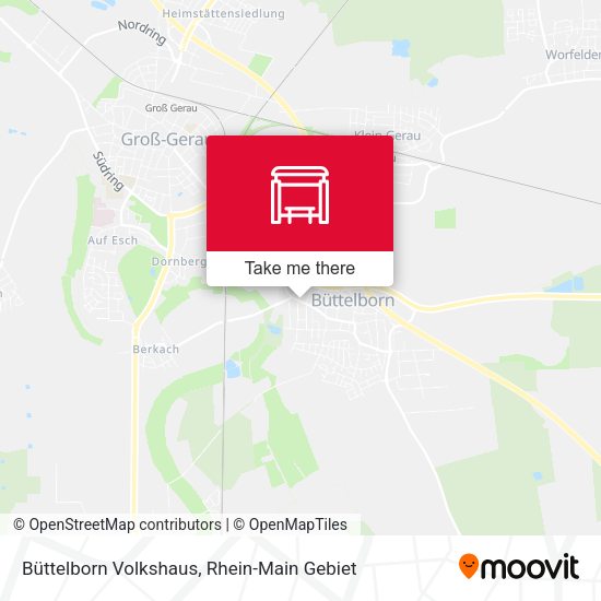 Büttelborn Volkshaus map