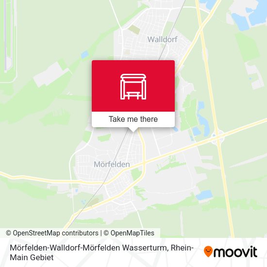 Mörfelden-Walldorf-Mörfelden Wasserturm map