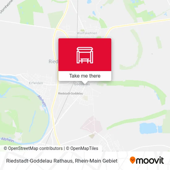 Riedstadt-Goddelau Rathaus map