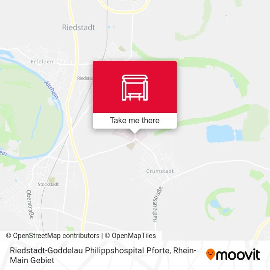 Riedstadt-Goddelau Philippshospital Pforte map