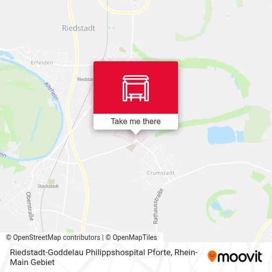 Riedstadt-Goddelau Philippshospital Pforte map