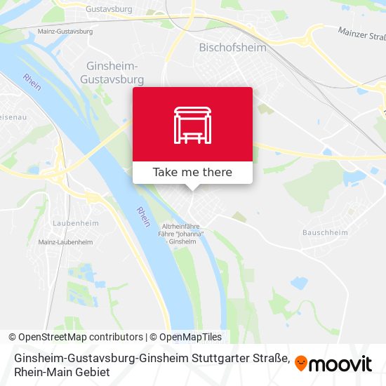 Ginsheim-Gustavsburg-Ginsheim Stuttgarter Straße map