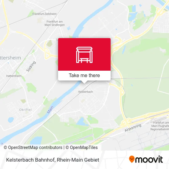 Карта Kelsterbach Bahnhof