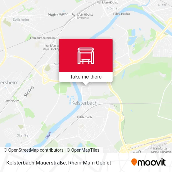 Карта Kelsterbach Mauerstraße