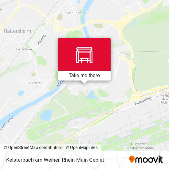 Карта Kelsterbach am Weiher