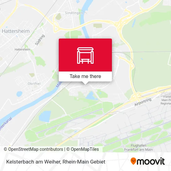 Карта Kelsterbach am Weiher