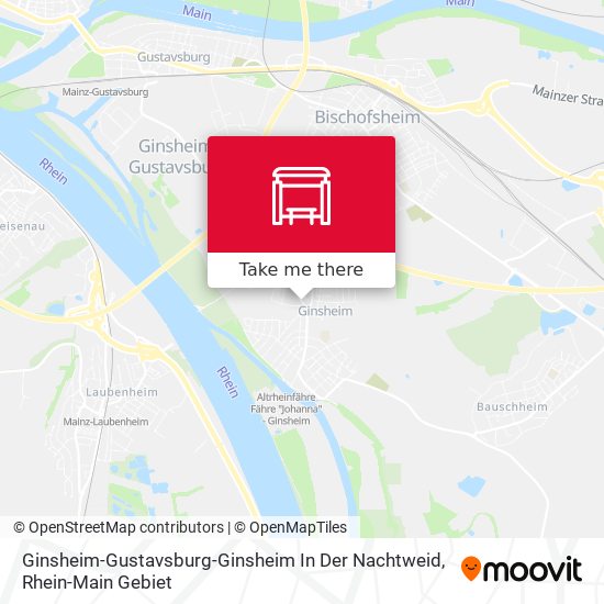 Карта Ginsheim-Gustavsburg-Ginsheim In Der Nachtweid