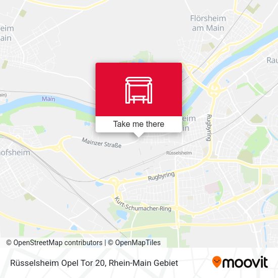 Rüsselsheim Opel Tor 20 map