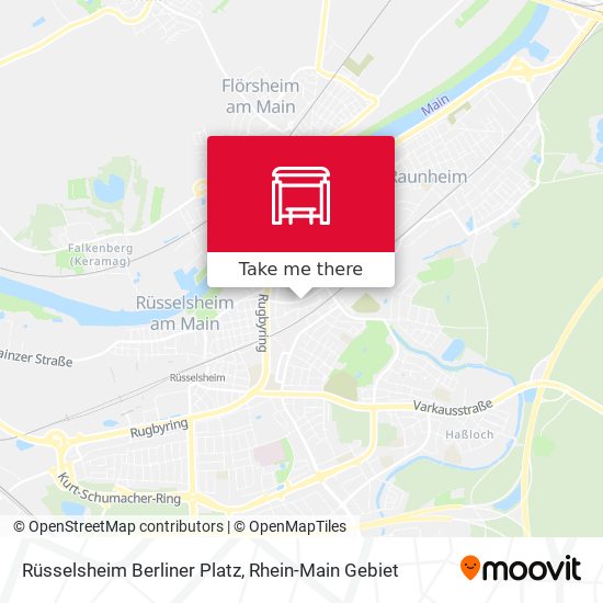 Rüsselsheim Berliner Platz map