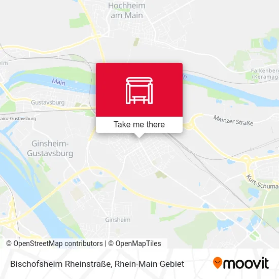 Карта Bischofsheim Rheinstraße