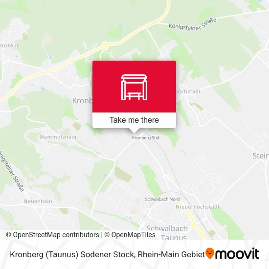 Карта Kronberg (Taunus) Sodener Stock