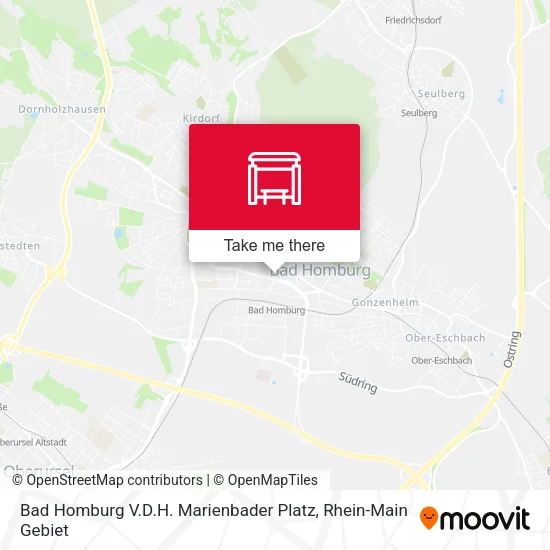 Карта Bad Homburg V.D.H. Marienbader Platz