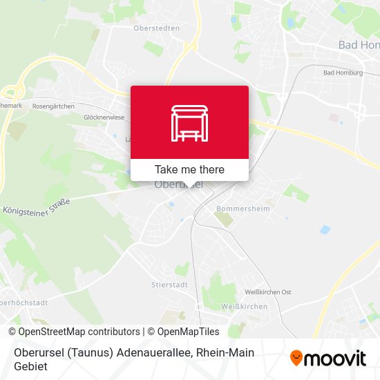 Oberursel (Taunus) Adenauerallee map