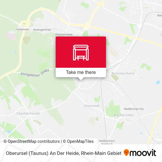 Карта Oberursel (Taunus) An Der Heide