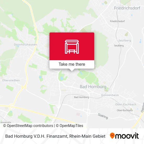 Карта Bad Homburg V.D.H. Finanzamt