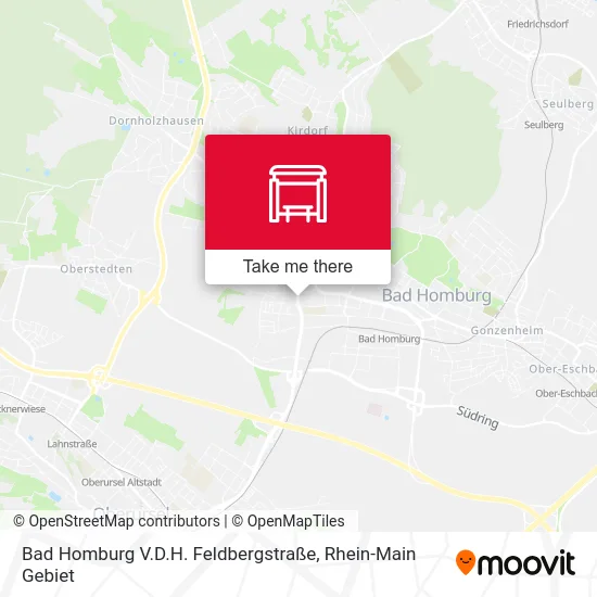 Карта Bad Homburg V.D.H. Feldbergstraße