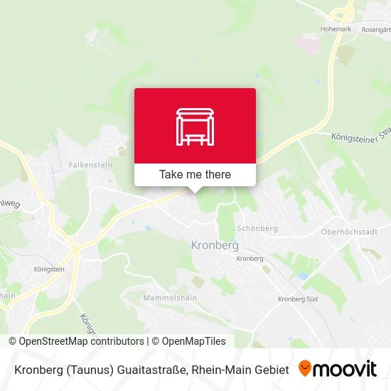 Карта Kronberg (Taunus) Guaitastraße