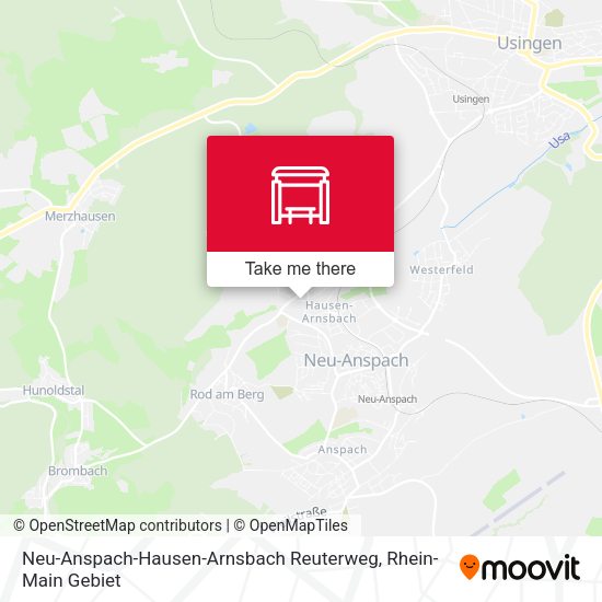 Neu-Anspach-Hausen-Arnsbach Reuterweg map