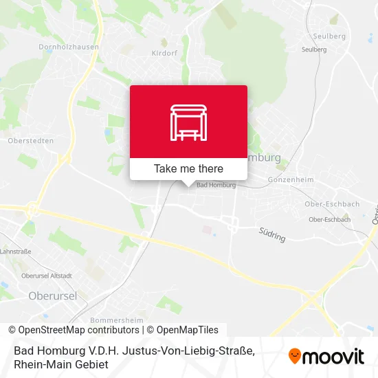 Карта Bad Homburg V.D.H. Justus-Von-Liebig-Straße
