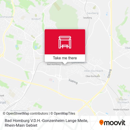 Bad Homburg V.D.H.-Gonzenheim Lange Meile map