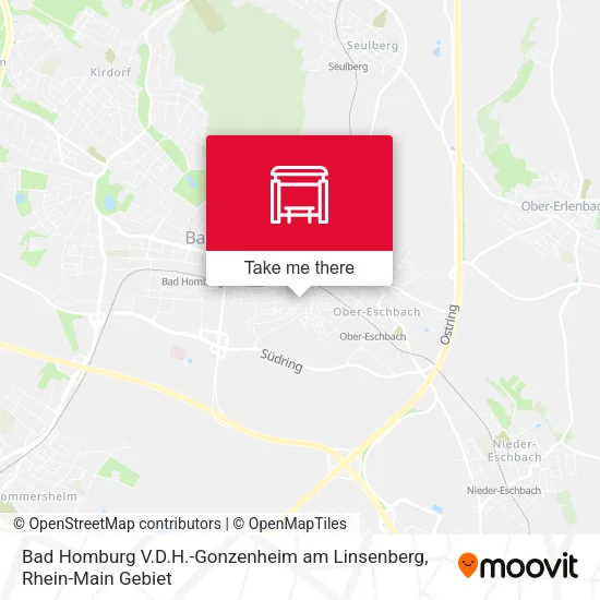 Карта Bad Homburg V.D.H.-Gonzenheim am Linsenberg