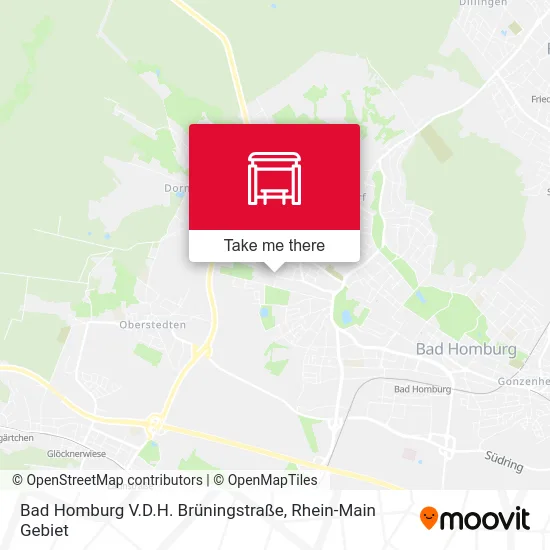 Карта Bad Homburg V.D.H. Brüningstraße