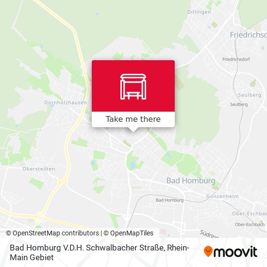 Карта Bad Homburg V.D.H. Schwalbacher Straße