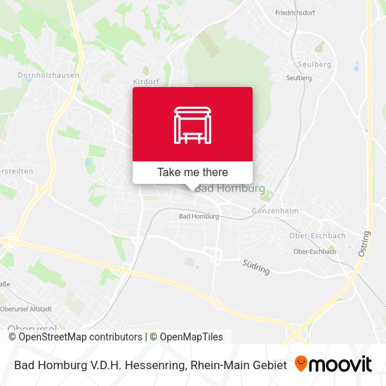 Bad Homburg V.D.H. Hessenring map
